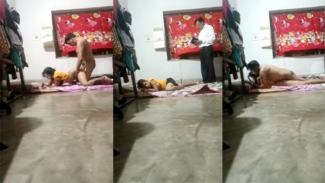 Old Teacher Fucking His Young Student On Floor