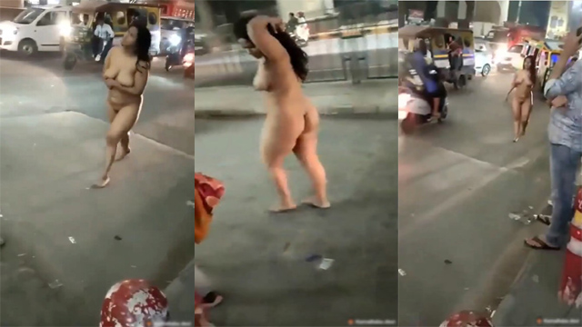 Busty Babe Public Dare Walking On The Streets Completely Nude Viral