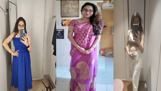 Tattoed Horny Wife Milking Boobs