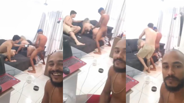 Prostitute Getting Fucked By Three Friends