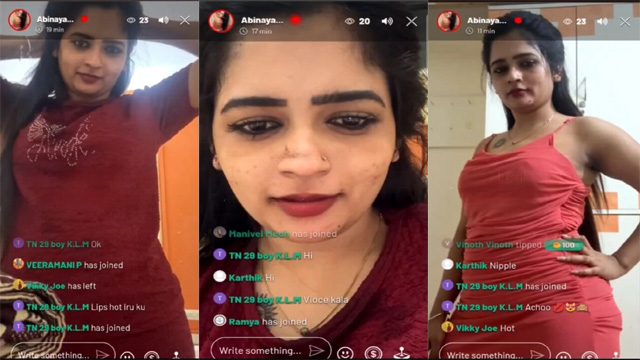 Tamil Serial Actress Abinaya Live Chat