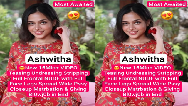 Ashw!tha Most Awaited New Teasing Closeup Mstrbation & Bolwjob