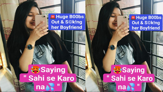 Latest Trending Sucking her Boyfriend – Giving Amazing Blowjob Video HD