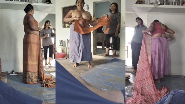 Naughty Mom Changing After Bath – Infront And Her Sis Viral Porn